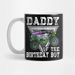 Daddy Of The Birthday Boy Monster Truck Birthday Family Mug